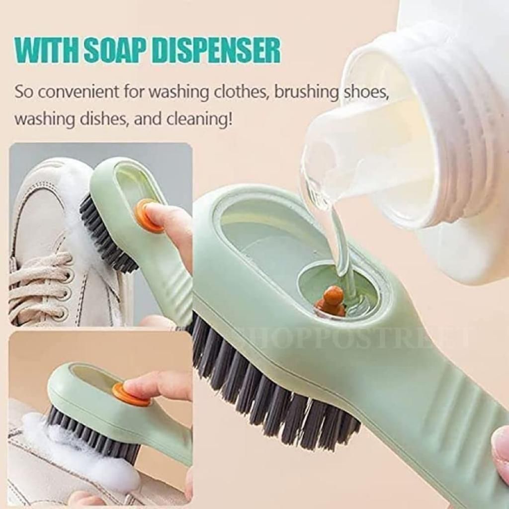 Multifunctional  Soap Dispensing Scrubbing Brush(Pack of 2)